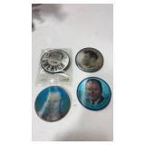 Political campaign hologram  buttons