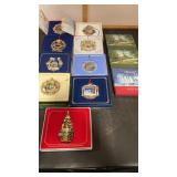 9 White House Christmas Ornaments.  3 unopened
