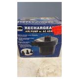 Hydra-Zone Rechargeable Air Pump, New in Box