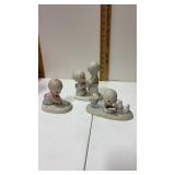 3 precious moment figurines