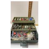 Tackle box with hardware