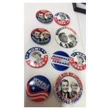 Mondale -Ferraro Headshot  buttons