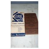 2 1940s Railroad Time Books Tables