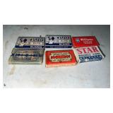 6 Old Razor Blade Packages