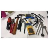 Assortment of hand tools in  craftsman bag