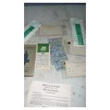 Vintage Railroad Baggage Tags, Receipts Booklet,