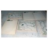 6 Burlington Northern Railroad Notepads