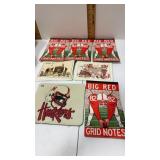 Nebraska Cornhuskers note pads , mouse pad and