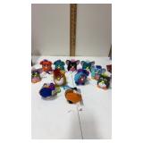 7 plastic 1998 furby McDonaldï¿½s toys and 4 soft