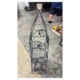 Metal plant stand  approximately 43 inches tall
