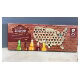 Wood Beer Can Map, New in Box