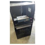 Portable road cases   Shure stereo amplifier and