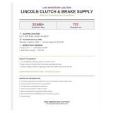 Huge live inventory Auction for Lincoln Clutch