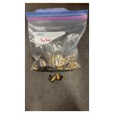 9mm Spent Brass 1/4 full zip lock bag.  misc