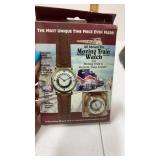 New old stock, olive board, the moving train