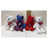 4 Union Pacific beanie bears