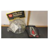 Batting Helmet Facemask & Sliding Glove
