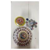 Political pinback buttons