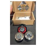 3 in 1 Motorcycle Handlebar Thermometer Clock &