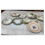 Floral China Plates & Saucers, Some RS Prussia