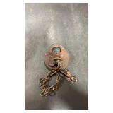 Adlake Railroad lock with key (does not open)