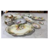 Floral China Creamers Saucers Bowls & more, Some