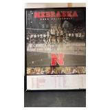 2006 Nebraska Volleyball Schedule Poster Framed,