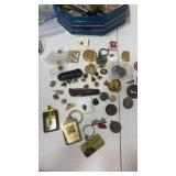Large group of pins and key chains