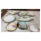 Floral China Plates & Saucers, a few RS Prussia
