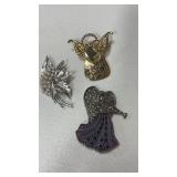 Group of 3. Ladies pins