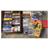 VHS Tapes, Motorcycle Trading Cards, Magazines, &