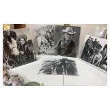 5 black and white photos