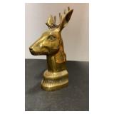 Vintage Brass Stag. Approx 3ï¿½x9.5ï¿½