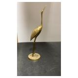 Vintage Brass Crane. Approx 3ï¿½x12ï¿½