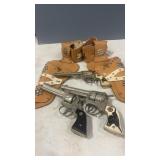 3 Toy Cap Guns, 1 is Texan Jr & Holsters