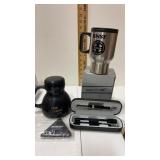 BNSF PEN, light and tire gauge set , coffee cup