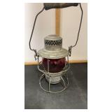 Adlake Railroad Lantern Red Glass