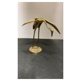 Vintage Brass Crane. Approx 7.5ï¿½x7ï¿½