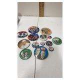 Political pinback buttons