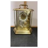 Howard Miller Desk Clock Metal & Glass, Back