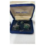 Vintage Marc Anthony cufflinks and tie tack set