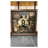 Vintage 24x 24ï¿½ Soccer Shadow Box