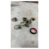 8 Costume Jewelry Rings