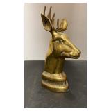 Vintage Brass Stag. Approx 3ï¿½x9.5ï¿½