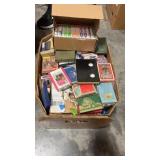 Box of Railroad Playing Card Decks, Some