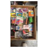 Box of Railroad & Various Playing Card Decks, Box