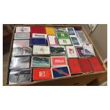 Box of Railroad & Various Playing Card Decks ,