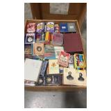 Box of Railroad Playing Card Decks, Some