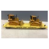 HO TTPX Flat Car w/ 2 Bulldozers