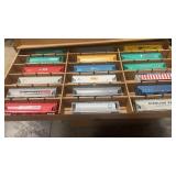 18 HO Scale Hopper Train Cars, Various Railroads
